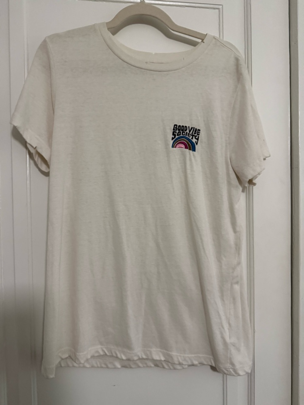 Spiritual Gangster Cream Crewneck Tee
